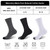 Mens Cotton Moisture Wicking Cushioned Crew Socks, Athletic Work socks