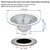 Seatery 2PCS Tub Drain Hair Catcher - 2.75 inch Shower Drain Mesh Strainer, Stainless Steel Shower Bathtub Drain Cover, Bathroom Sink Strainer Filter Basket for Bathroom Sink, Wash Basin Floor Drain