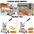 Commercial Vegetable Fruit Chopper, Stainless Steel French Fry Cutter with 4 Replacement Blades, Heavy Duty Vegetable Chopper Dicer for Potato Onion Carrot Cucumber