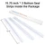 AmazerBath 3-Pack 15.75" Shower Door Bottom Seal for 1/2" (12mm) Glass