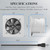 WiseWater 6 Inch White Exhaust Fan, 110V 40W Wall Mount, 353 CFM