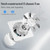 WiseWater 6 Inch White Exhaust Fan, 110V 40W Wall Mount, 353 CFM