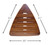 MedGear A-0212D Tool-Free Faux Teak Shower Chair, Brown