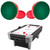 TOSAMZOO 1 Set Mini Air Hockey Pushers and Air Hockey Pucks Great Goal Handles Pushers Goal Handles Paddles Replacement Accessories - 2 Red Air Hockey Pushers and 4 Red Pucks (60mm)