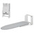 Zoes Homeware Wall Mounted Ironing Board, 180 Rotation, Space-Saving Fold Down, 36" x 12", Silver