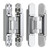 Hidden Door Hinges, 2 Pack, 7 inch