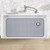 Bestjing Silicone Kitchen Sink Protector Mat-28.4"x 14.3" Top Right Drain