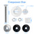 IWIWE 67-209-911-SS Pool Diving Board Bolts Mounting Kit Replacement for S.R.Smith Two Hole Residential Diving Board of 6ft/8ft/10ft,Diving Board Resurfacing Kit with Bolts/Washers/Nuts etc