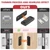 Loomdeo Ultra-Thin Magnetic Cabinet Door Catch - Strong Adhesion & No-Gap Closure,Let Ultra-Thin Magnets Keep Your Cabinet Doors Closed (Black 8pcs)