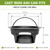 Vankey Heavy Duty Cast Iron Ash Can for Kamado Joe Classic Joe Grill Compatible with Original Slid-Out Ash Drawer, Fire Grate & Fire Basket Ventilated Design for Enhanced Airflow & Fast Ash Removal