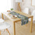 Snycler 13x108 Inch Table Runner Chinoiserie Vintage Style Mountain Spring Summer Table Runner, Seasonal House Trees Luxury Farmhouse Kitchen Dining Table Decoration for Home Party Decor