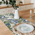 Snycler 13x108 Inch Table Runner Chinoiserie Vintage Style Mountain Spring Summer Table Runner, Seasonal House Trees Luxury Farmhouse Kitchen Dining Table Decoration for Home Party Decor