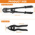 TooTaci Wire Rope Crimping Tool Kit, 14 In Swaging Tool & Wire Rope Cutter