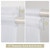 MIULEE White 25 x 80 Inches Sidelight Curtains for French Door Sheer Panels