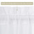 MIULEE White 25 x 80 Inches Sidelight Curtains for French Door Sheer Panels