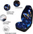 Howilath Dog Mom Paw Boho Floral Print 4 Pcs Car Seat Covers Full Set, Front Seat Covers and Backrest Bench Protector, Universal for Most Cars Trucks Suvs
