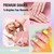 phoenixy Gel Nail Polish Kit with U V Light, 45 Colors All Seasons Soak Off 64 Pcs Gel Polish Nail Set with Base & Matte/Glossy/Glitter Top Coat Manicure Tools Complete Gel Nail Kit Gift for Women
