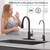 FORIOUS Pull Down Kitchen Faucet and Water Filter Faucet, Matte Black