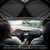 povtii Car Bottom Seat Cover, Anti Slip Leather Auto Front Seat Cushion Cover with Storage Pocket, Comfortable Car Bottom Seat Pad Protector for Cars, SUV, Trucks, Car Accessories (Black)
