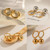 10mm Gold Ball Huggie Hoop Earrings for Women Simple Stainless Steel Drop Dangle Earrings
