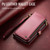 Defencase for Moto G 5G 2024 Case Wallet with RFID Card Holder, Wine Red