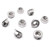 BUXIMN M10-1.25 Flange Nuts, 304 Stainless Steel Serrated Hex Nuts, Fine Thread, for Automotive Engines, Motorcycles, Motors & High-Vibration Applications (20 Pack, Silver)