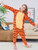 XIECGGYZE Kids Animal Onesie Flannel Cosplay Costume (US, Age, 10 Years, Tigger, 10 Years)