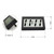 2 Pcs Mini Digital Clock Small Magnetic Car Dashboard Clocks Stick on Self Adhesive Bracket Digital Clocks Battery Operated Automotive Stick On Watch for Air Vent (Black 2)