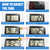 2 Pcs Mini Digital Clock Small Magnetic Car Dashboard Clocks Stick on Self Adhesive Bracket Digital Clocks Battery Operated Automotive Stick On Watch for Air Vent (Black 2)