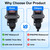 Bemaka IP67 Waterproof Inline Switch 12V DC 20A 4Pin 2 Position On/Off Toggle Switch with 14 AWG Wire Outdoor Inline Cord Switch with Red LED Rocker Button