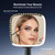 Hand Mirror with 3 Light Color, 6.2'' X 5.9'' Lighted Handheld Mirror