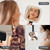 Hand Mirror with 3 Light Color, 6.2'' X 5.9'' Lighted Handheld Mirror