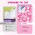 Tintnut Black Pink Ribbon Permanent Vinyl 12 Pcs 12x10in Adhesive Vinyl