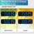 Peakeep Large Display Digital Alarm Clock for Bedroom with Date Day of Week