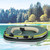 Gazaar 2 Person Inflatable Boat Inflatable Boats for Adults Heavy Duty Green PVC Inflatable Two Person Rowing Boat Fishing Drifting Diving Tool, Inflatable Kayak Canoe, Rowing Air Boat