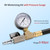 RV Winterizing Kit Winterize Sprinkler Blowout Adapter with integrated Pressure Gauge Shut Off Valve and 1/4”Industrial Plug Air Compressor 3/4" GHT Connect for Motorhome Boat Camper Travel Trailer