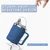 HOSUKU Adult Sippy Cup for Elderly, 13.5 oz, 2 Lids, 3 Drinking Ways, Blue