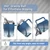 HOSUKU Adult Sippy Cup for Elderly, 13.5 oz, 2 Lids, 3 Drinking Ways, Blue