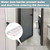 39" Transparent Shower Threshold Water Dam Barrier,Dry & Wet Separation