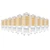 BUBO G9 LED Bulb 2700K Soft White 430 Lumens, 3W Equivalent 40W T4 G9 Halogen Replacement, 360°Beam Angle 120V Non-Dimmable No-Flicker G9 Light Bulbs for Crystal Chandelier Lighting, 10 Pack