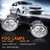 qobsos LED Fog Light For Toyota Highlander 2008-2011 Pair Bumper Fog Light Driving Lamp Replacement Fog Light Assemblies,6000k White,Pack of 2