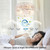 Wheatronic Flush Mount Fandelier Ceiling Fan with Lights and Remote, 18 inch Caged Ceiling Fan with Light Vintage White, Farmhouse Ceiling Fans for Bedroom, Kitchen, Living Room