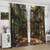 HDESDIS Retro Classic Bookshelf Blackout Curtains for Bedroom/Living Room, Green Nature Plants Library Thermal Insulated Curtains Rod Pocket Window Drapes, 2 Panels/Each 21" W x 45" L