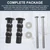 for TOTO Toilet Hinge Screw Kit, THU651N Expanding Rubber Bolt Top Nuts Set for Top Mount Toilet Seat Tightening, Toilet Seat Bolts Screws - 2 Pack