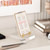 UoYeet Acrylic Easel Display Stand with Adjustable Gold-Toned Hardware for Pictures, Crystal Clear Acrylic Stand with Floating Appearance for Cookbook, Invitation and Plates, 2-Packs