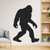 Large Bigfoot Wall Decal 60"x42" Sasquatch Silhouette Peel Stick, Black