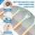 Hersvin Shelf Liners 16 in x 20 ft EVA Drawer Mats, Non-Adhesive Cupboard Protector, Kitchen Cabinet Lining Fridge Liner (Clear Flat Dot, 40.7x610cm)