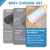 Hersvin Shelf Liners 16 in x 20 ft EVA Drawer Mats, Non-Adhesive Cupboard Protector, Kitchen Cabinet Lining Fridge Liner (Clear Flat Dot, 40.7x610cm)