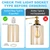 PATIKIL 6 x 4 Inch Clear Amber Glass Shades Replacement, 3pcs Handmade Glass Lamp Shade Cylinder Lampshade Light Fixture with 1-5/8" Fitter for Chandelier Pendant Wall Sconces