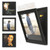 Emfogo Vinyl Record Frame, 3-Pack Album Frames for Vinyl Records Display, Record Frame for 12x12 Inch LP Cover Display (3 Pack/Black)